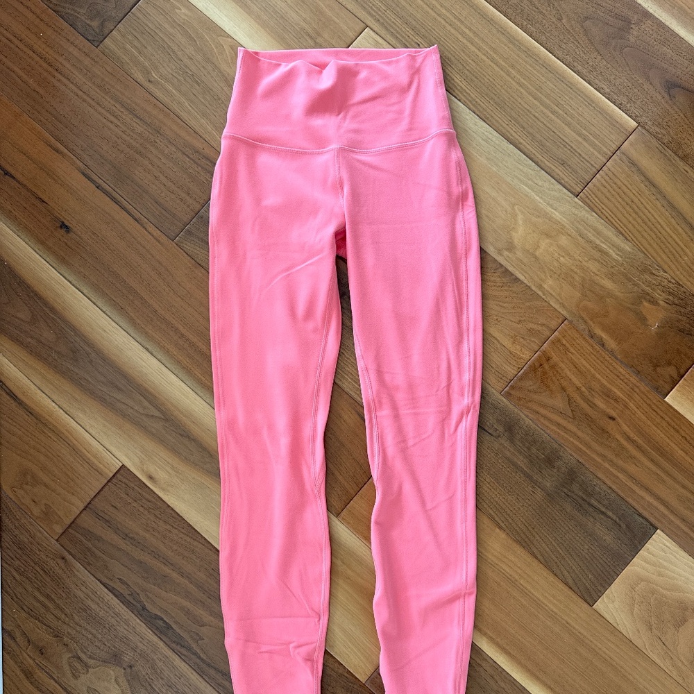 High-Waist Pink Women's Leggings